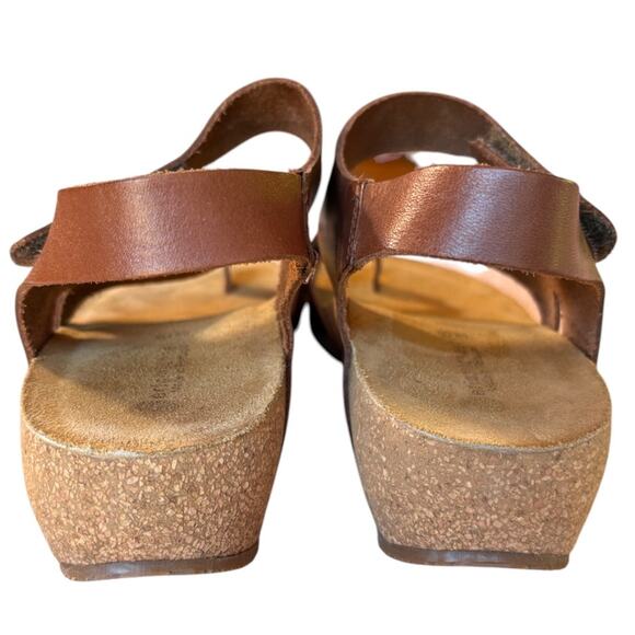 Eric Michael Leather Strappy Comfort Sandals with Cork Soles  EU 40 US 9 - 9.5 - Picture 4 of 11